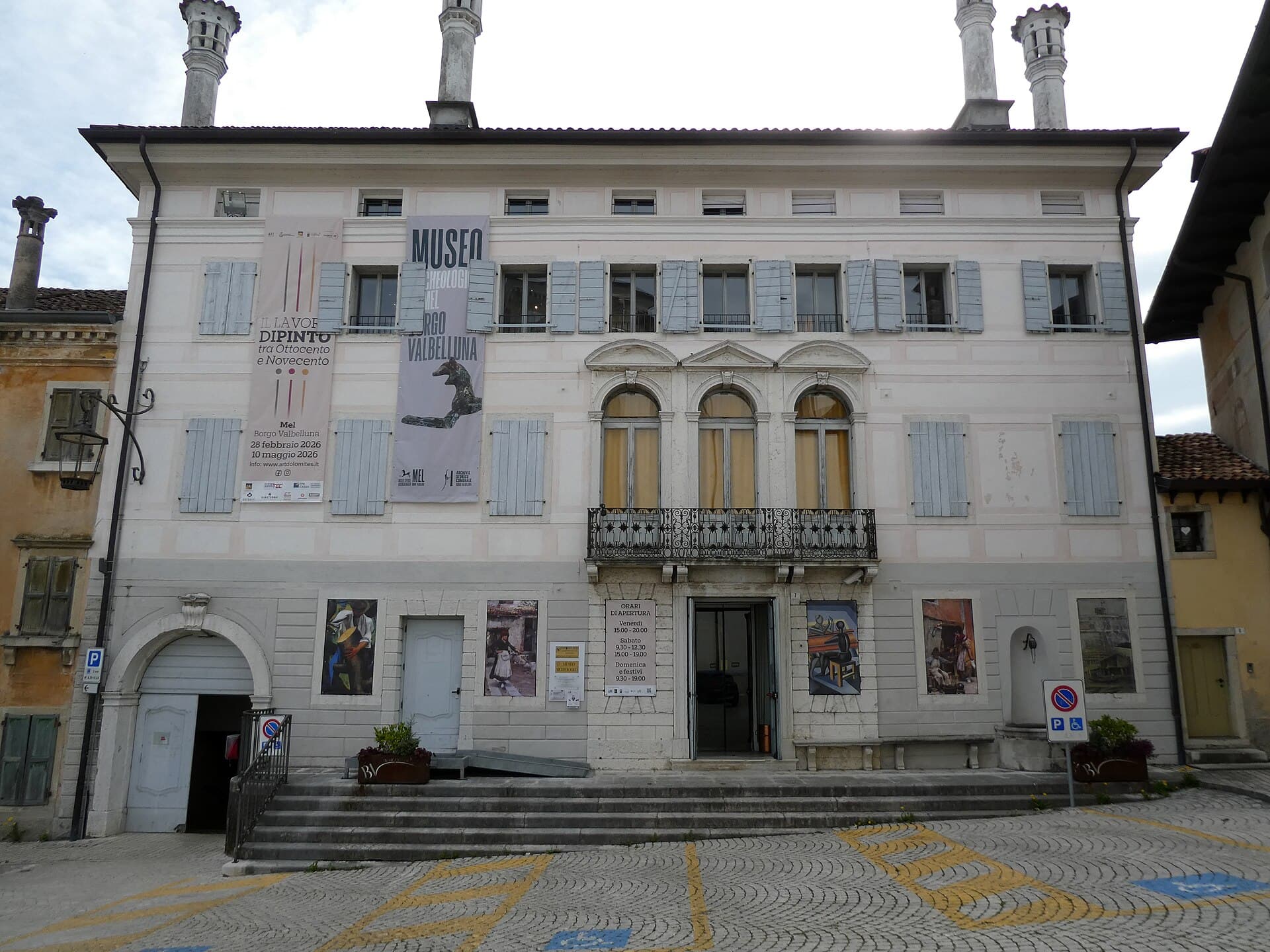 Il Palazzo delle Contesse nel centro di Mel