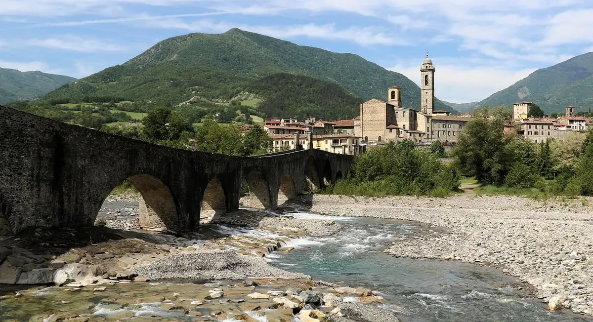Il Ponte Gobbo di Bobbio sul fiume Trebbia
