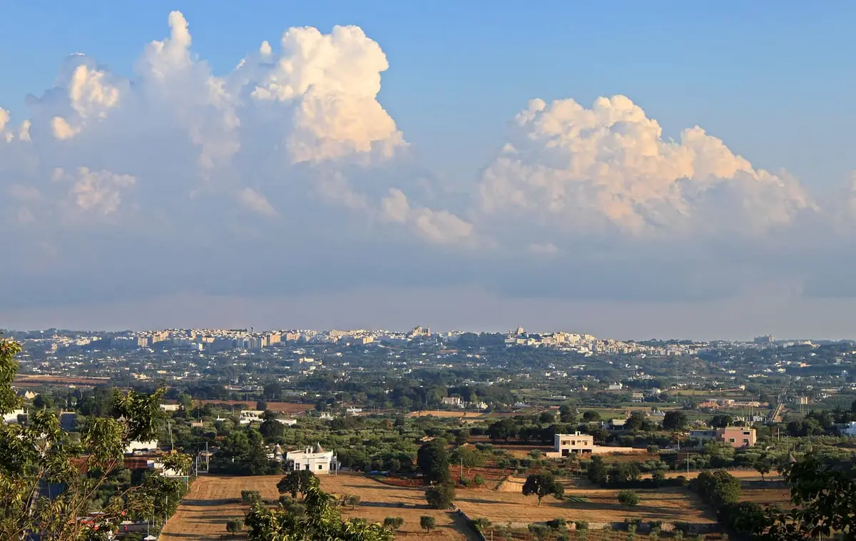 Il centro storico barocco di Martina Franca nella Valle d'Itria